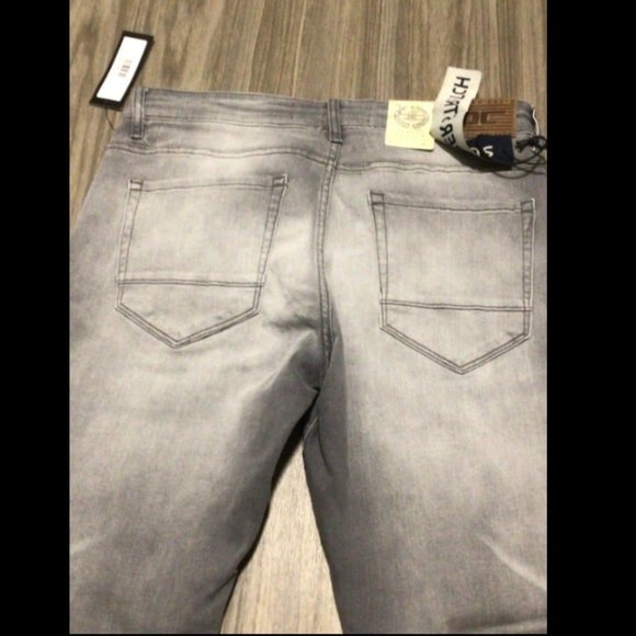 Jordan Craig Legacy Jeans Light Grey Mens 34W 32L NEW Hamilton Pure Denim - Picture 4 of 12